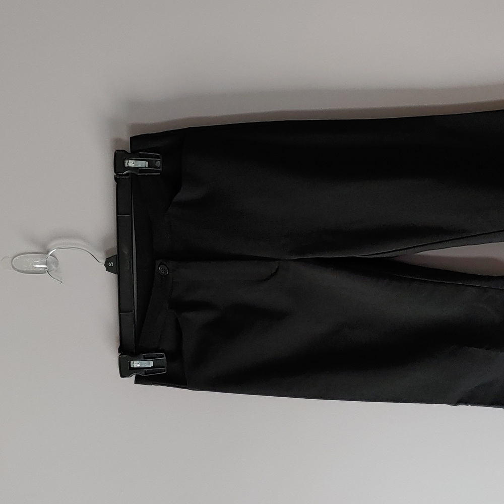 O&E Flare Black Dress Pants with Zipper, Button, Pockets stretchy size 3